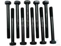 Renault - Cylinder head screw set (10 fittings). Thread: M10 x 100. Suitable for Renault R4 (1,0+1,1