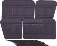 renault door trim r4 lining 4 fittings vinyl black front P88009 - Image 2