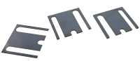 Renault - R5, door hinge top, shim set (adjustment plates, 1,0 + 2,0 + 3,0mm). Suitable for the uppe