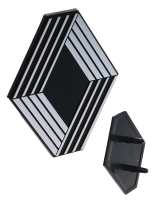 Renault - R5, Renault emblem for the bonnet (made of aluminium). Suitable for Renault R5 (Phase 2), 