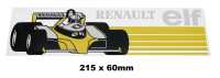 renault emblems r5 rear window sticker elf formula 1 year P87391 - Image 1