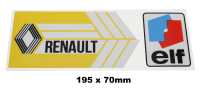 renault emblems rear window sticker elf yellow r5dimensions 195 x 70mm P87395 - Image 1