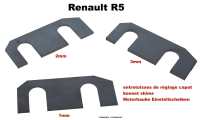 Renault - R5, bonnet shims (adjustment shims). Suitable for all Renault R5 models. These shims are u
