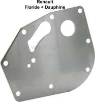 Renault - Water pump Renault Floride + Dauphine: Plate from aluminum between the water pump and the 