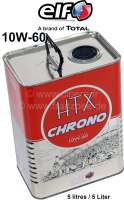 Citroen-2CV - Motor oil 10W-60 HTX Chrono by TOTAL/ELF ( 5 ltr.metal can) Specific motor oil for high pe