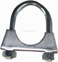 Citroen-DS-11CV-HY - Exhaust clamp clip for 32mm pipe (elbow pipe into the silencer). Suitable for Renault R4, 