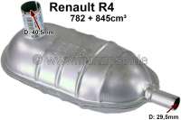 renault exhaust system r4 782 845cc silencer front P82023 - Image 1