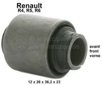 Alle - R4/R5/R6, bonded-rubber bushing front axle. Suitable for Renault R4, R5, R6. Internal dime