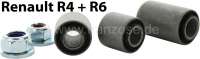 Renault - R4/R6, A-arm bush set, for one side! Suitable for Renault R4 + R6. Suitable left or on the