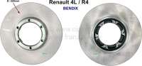 Renault - Brake disks front (2 fittings). Suitable for Renault R4 GTL (R1128). R4 1.0 TL, all model`