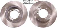 Renault - R16, brake disk (2 fittings) 254mm. Suitable for Renault 16 in front, starting from year o
