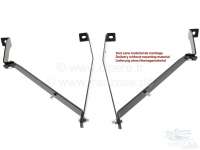 Renault - R4, Bumper mounting bracket in front (6 pieces). Color: Metal black paints. Suitable for R