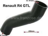 Renault - Fuel - filler hose, for the tank. Suitable for Renault R4 GTL. Inside diameter: 47mm. Leng