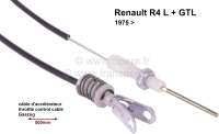 Renault - Throttle control cable Renault R4 L, GTL. Starting from year of construction 1975. Sleeve: