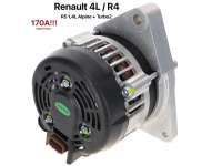 Renault - Alternator 170A for Renault. Suitable for R4 from year of construction 1984 to 1990, 1.1L 