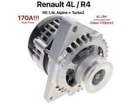 Citroen-2CV - Alternator 170A for Renault. Suitable for R4 from year of construction 1984 to 1990, 1.1L 