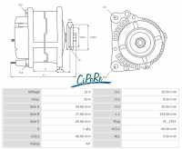 Alle - Generator (new piece) Renault R4 (engine: Cléon 1108cc), with integrated battery charging