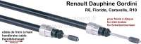 Renault - Hand brake cable disc brake. Suitable for Renault Dauphine Gordini R1095, R8 1130 + Florid