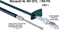 renault hand brake cable r4 front on left P84113 - Image 1