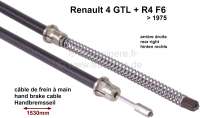 renault hand brake cable r4 rear on right P84108 - Image 1