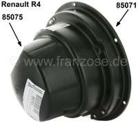 Renault - R4, headlamp casing (headlight fixture), made of metal. Suitable for Renault R4.