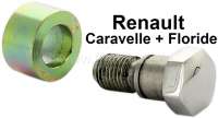 Renault - Caravelle/Floride, wheel cover screw. Suitable for Renault Caravelle + Floride.