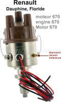 renault ignition electronically engine 670 dauphine floride P82473 - Image 1