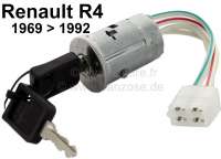 Renault - Starter lock, without locking pivots for the steering wheel lock. Suitable for Renault R4.