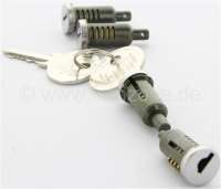 Renault - Lockcylinder set (4 fittings), doors + luggage compartment. Suitable for Renault 4, 4L, R4