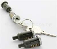 Renault - Lockcylinder set (4 fittings), doors + luggage compartment. Suitable for Renault 4, 4L, R4