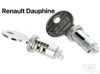 Citroen-2CV - Dauphine, lock cylinder (2 pieces) with 2x key. Suitable for Renault Dauphine. The lock cy