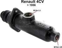 Renault - 4CV, master brake cylinder, suitable for Renault 4CV, to year of construction 02/1956. Con