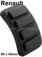 Renault - Pedal rubber for chrome frame. Suitable for Renault R4, R16 TS/TX, R15, R17, and many othe