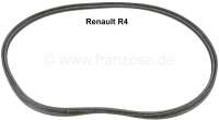 Alle - R4, back window seal Renault R4 sedan. The seal is for the mounting of a synthetic chrome 