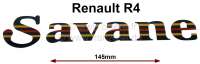 Renault - R4, sticking set of Savane, only the signature (addition of the sticking set 87629). Per p