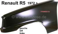 Renault - R5, Fender in front on the left. Suitable for Renault R5, starting from year of constructi