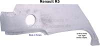 Renault - R5, wheel arch sheet metal (fender) at the rear right. Suitable for Renault R5 (5 doors). 