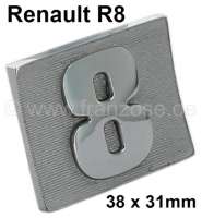 renault r8 emblem 8 completely made metal wide P87765 - Image 1