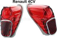 Renault - 4CV, taillight cap 2 version (1 pair). Suitable for Renault 4CV, 2 version. Or. No. 854493