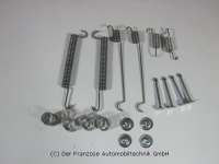 Citroen-2CV - P 304, brake shoes mounting set. Suitable for Peugeot 304 (year of construction 1975 to 19