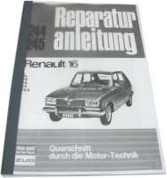 renault repair manual workshop r16 l tl ts ta tx P88150 - Image 1