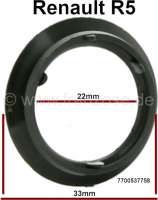 Renault - Rosette from rubber synthetic, frame of the door lock, suitable for Renault R4. Inside dia
