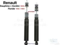 Alle - Dauphine/Floride, shock absorber front (2 fittings). Suitable for Renault Dauphine aerosta