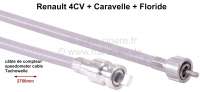 Renault - Speedometer cable, 2750mm long. Suitable for Renault 4CV, Caravelle, Floride.