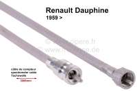 Alle - Speedometer cable, 3000mm long. Suitable for Renault Dauphine, starting from year of const
