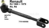 Renault - R4, tie rod completely on the left (inclusive tie rod end). Suitable for Renault R4, to ye