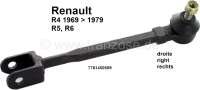 Renault - R4, tie rod completely on the right (inclusive tie rod end). Suitable for Renault R4, to y