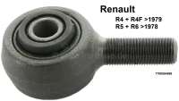 Renault - Tie rod end (eye),  fits on the left and on the right. Suitable for Renault R4 + R4F, to y