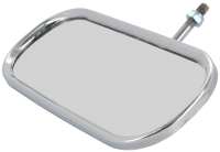 Alle - 4CV, inside mirror chrome-plated. Suitable for Renault 4CV. Mirror-width (case) about 158m