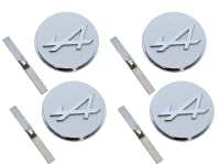 Renault - R5, rim hub cover. Suitable for Renault R5 Alpine. 1 set for 4 rims! Or. No. 6000003184 + 